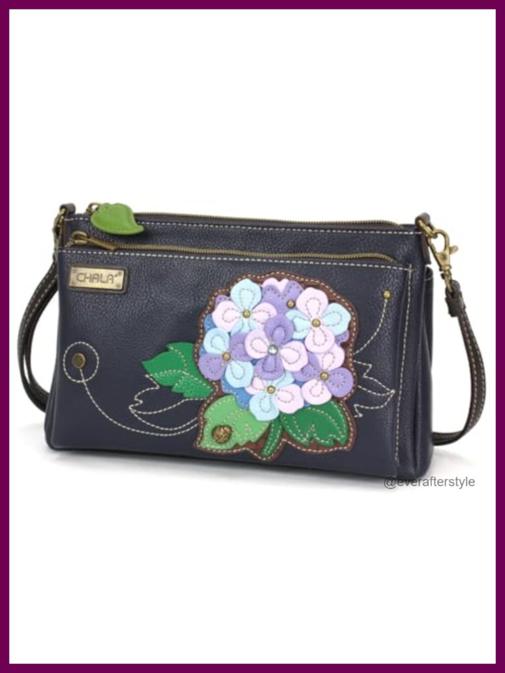 Vegan Leather RFID Crossbody Bag Adjustable Strap